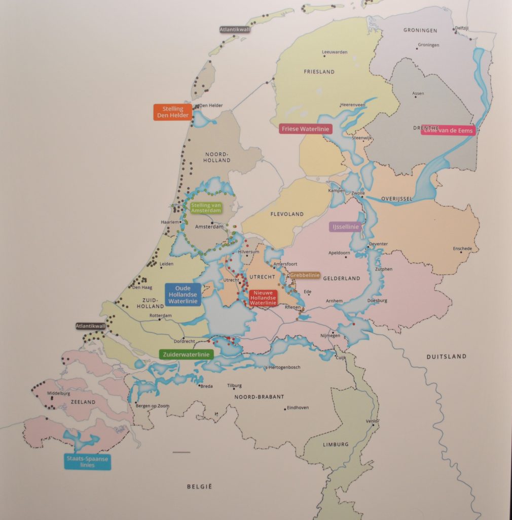 Kaart van de Hollandse waterlinies